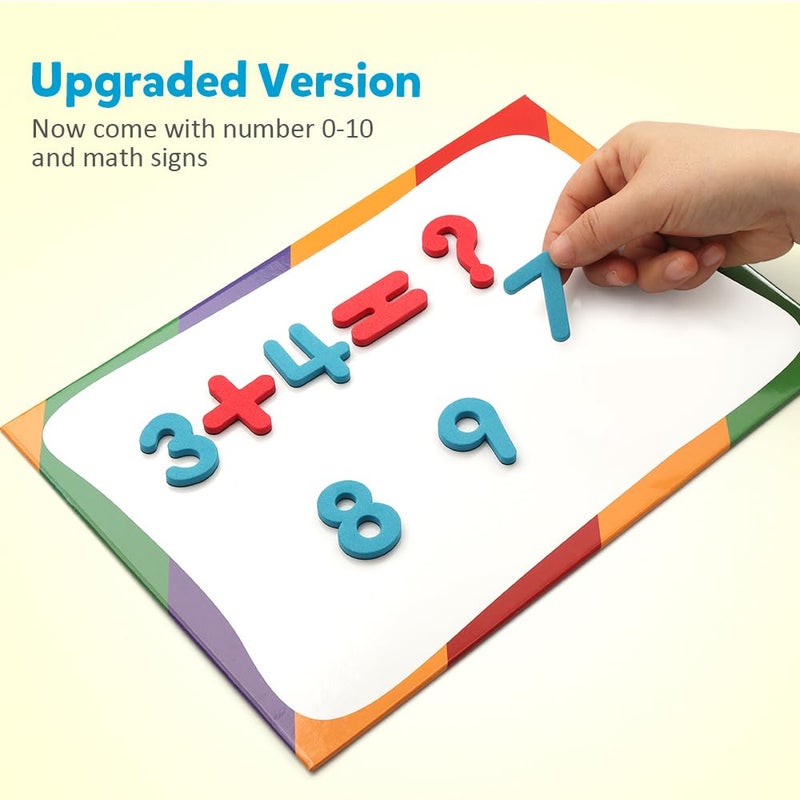 Coogam Magnetic Letters 251 Pcs with Magnetic Board and Storage Box - Uppercase Lowercase Foam Alphabet ABC Magnets for Fridge Refrigerator - Educational Toy Set for Classroom Kids Learning Spelling - Image 3