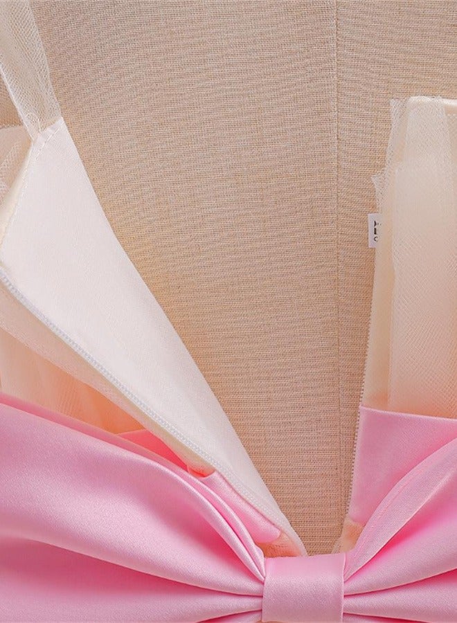 فتاة فستان المسابقة فستان الأميرة طفل صغير زهرة حفل الزفاف فستان عيد ميلاد - Image 4