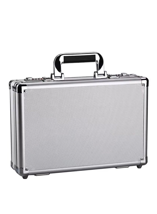 Aluminum Box Hard Case with DIY Customizable Foam Insert - 42*30*13cm Silver (Chrome Finish)  - Image 1