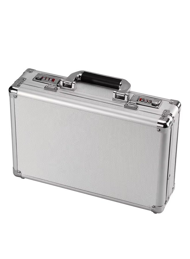 Aluminum Box Hard Case with DIY Customizable Foam Insert - 42*30*13cm Silver (Chrome Finish)  - Image 2