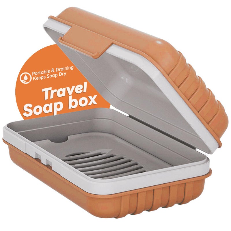 Travel Soap Dish with Lid  Draining Soap Bar Holder Portable Soap Case for Traveling Camping Outdoor Gym BathroomTravel Essentials
