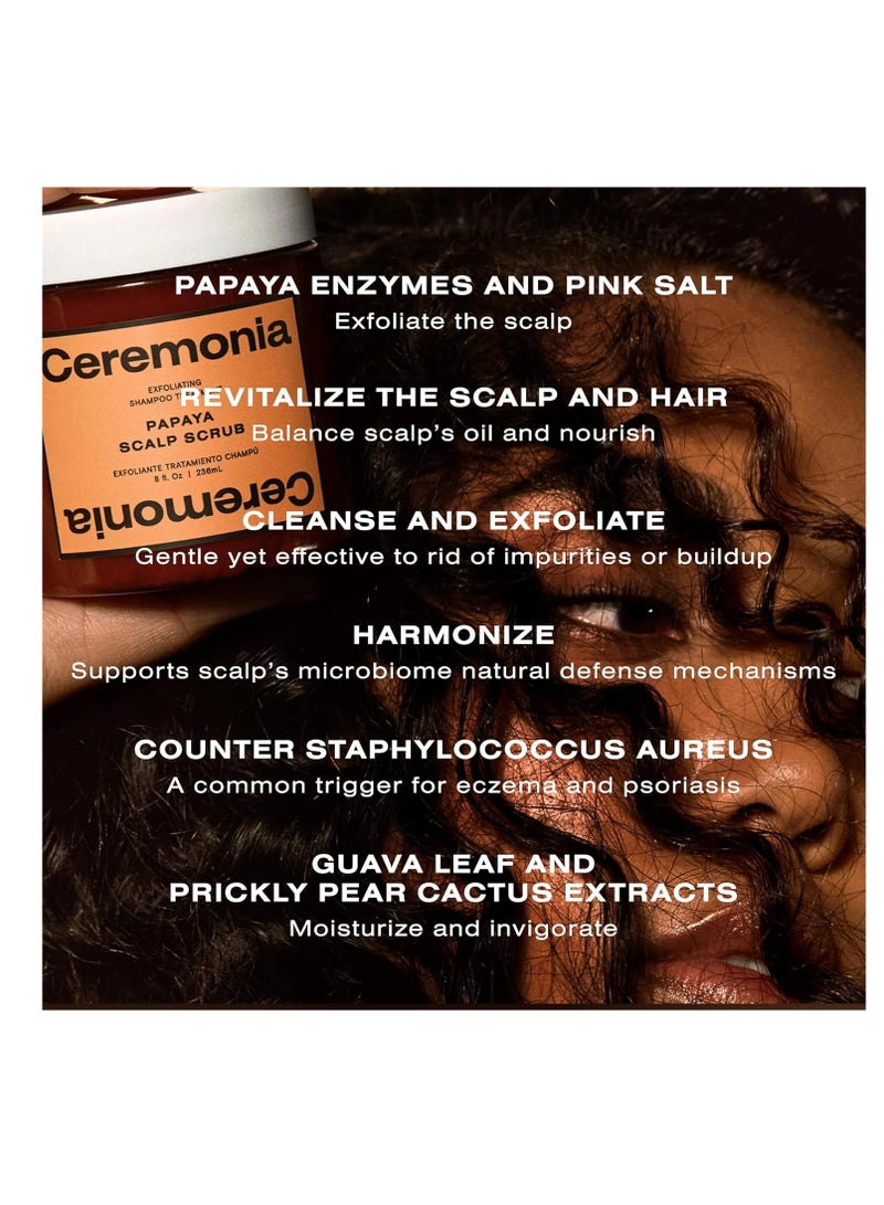 Ceremonia Mini Papaya Scalp Scrub 50ml - Image 4