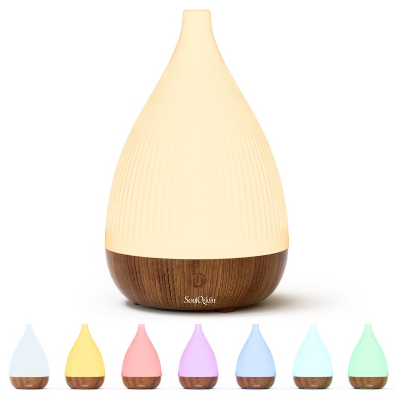 SOULORIGIN Ultrasonic Essential Oil Diffuser Home Fragrance Aroma Diffuser with Auto ShutOff 8Color Night Light UltraQuiet Operation BPAFree Portable Aromatherapy Humidifier for Home Dark - Image 3
