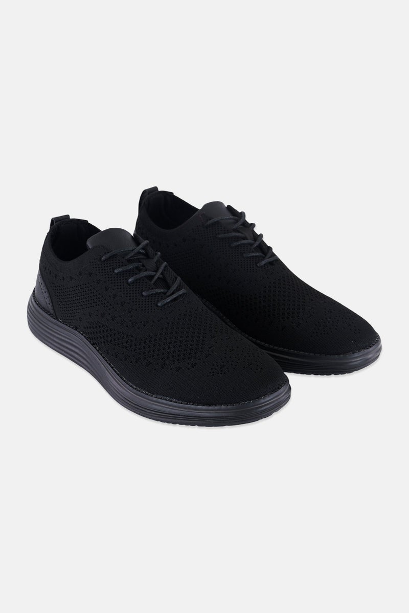 RBX Men Lace Up Casual Shoes, Black - Image 1
