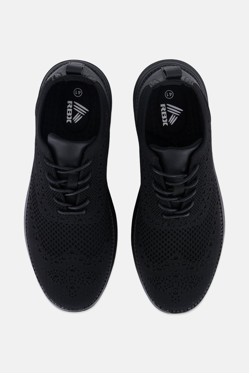 RBX Men Lace Up Casual Shoes, Black - Image 3