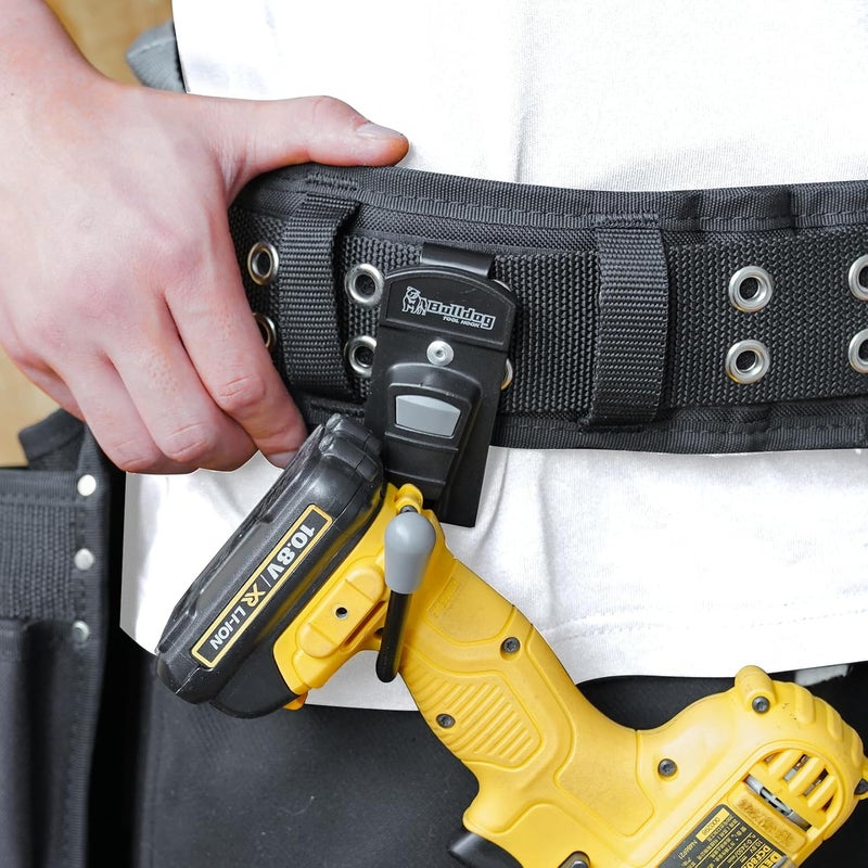 KUNN Power Tool Holster Cordless Drill Holster/Single Hook with Metal Clip for Easy Attachment - Image 2