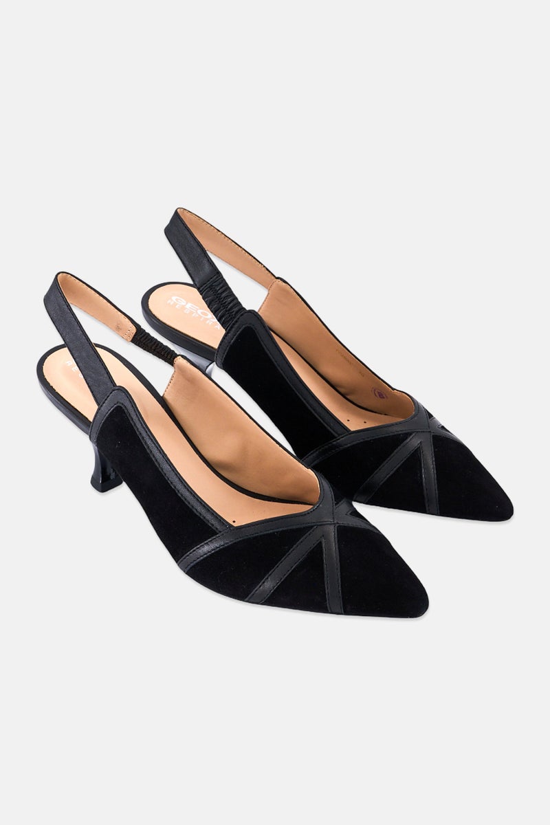 GEOX Women D Elisangel M C Slingback Pumps, Black  - Image 1