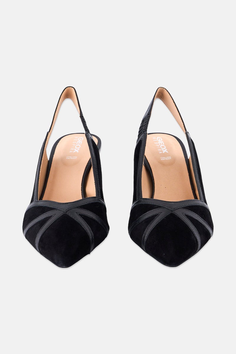 GEOX Women D Elisangel M C Slingback Pumps, Black  - Image 3