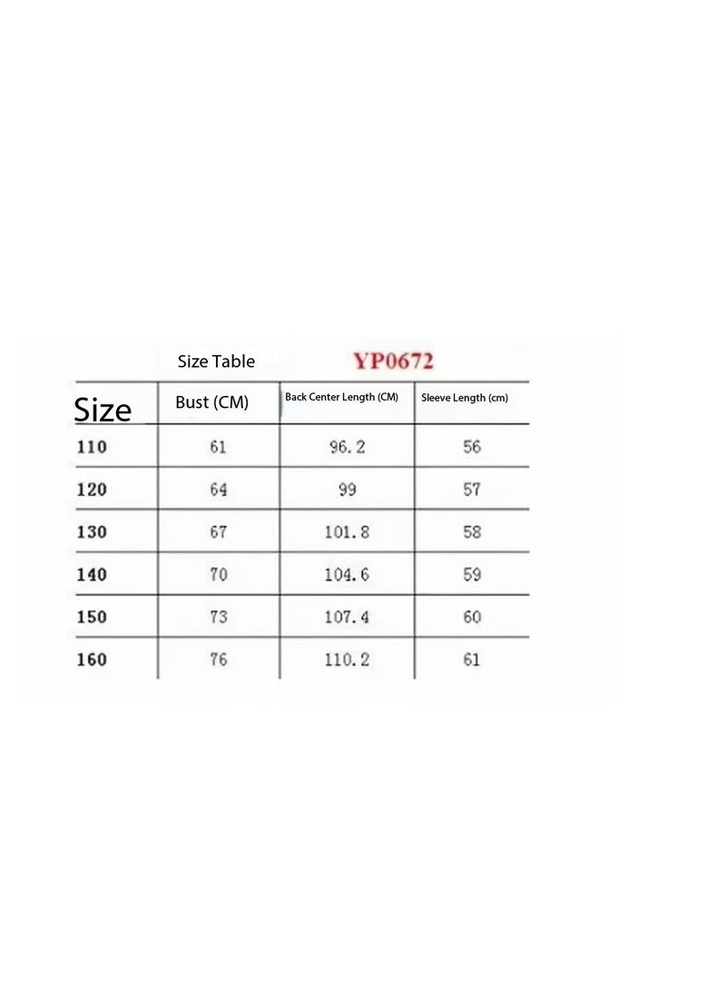 Halloween Royal Vampire Costume Set for Girls Halloween Dress Up Party, Cosplay, Vampire-Themed Party（140cm） - Image 2