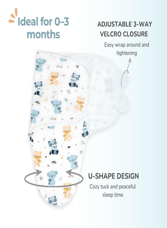 TIDY SLEEP Newborn Baby Swaddle & Hug Me Wrap | 100% Cotton Adjustable Sleep Sack | Soft, Breathable & Lightweight | Velcro Closure for 0-6 Months | Mom&Me - Image 4