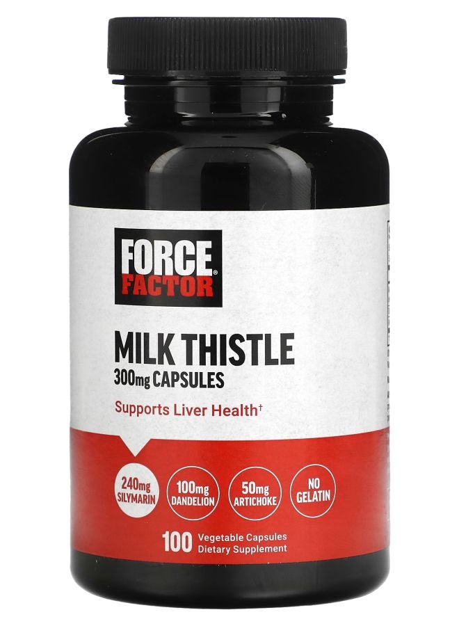 Force Factor Milk Thistle 300 mg  100 Vegetable Capsules