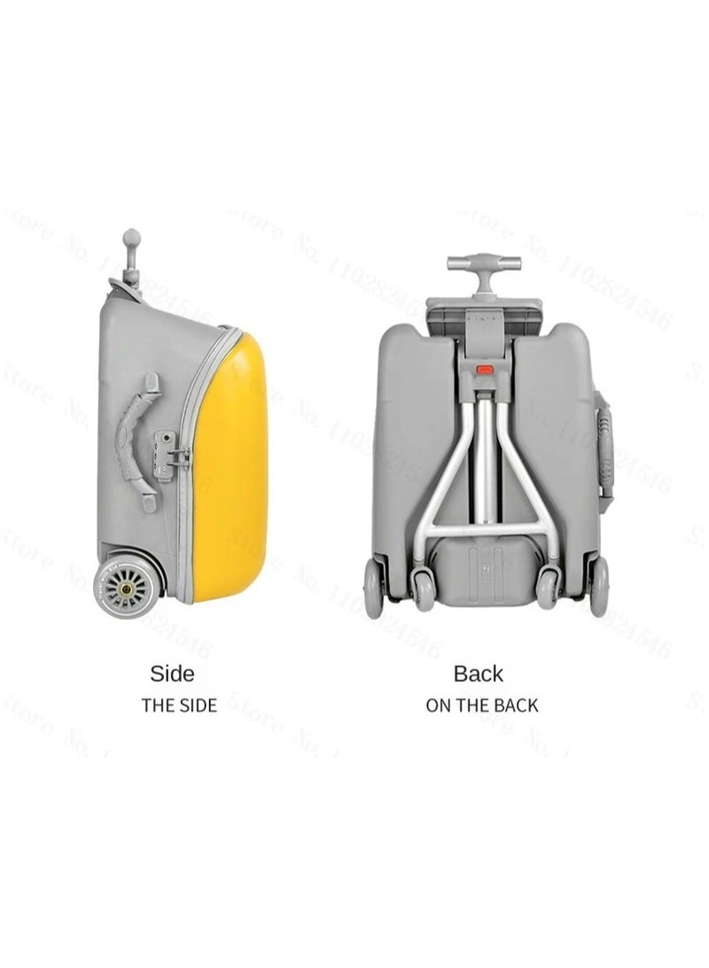 بلومنغ تايم طفل حمل الأمتعة مع عجلات ، لطيف الكرتون حالة سحب قضيب - Image 5