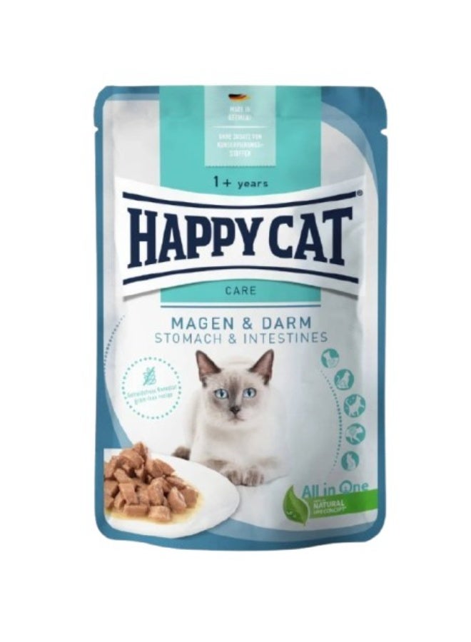 هابي كات (Happy Cat) للعناية بالمعدة والأمعاء للقطط البالغة (عمر سنة فما فوق) - 85 جم
