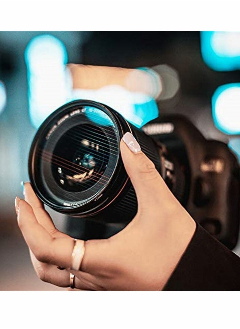 77MM Camera Len Filter, Special Film Effect Camera Len Filter Accessories, Camera Rainbow Glare Film Polarizer, Widescreen Film Polarizer Len Filter, for Professional Photography Lens (Rainbow Glare)  - Image 2