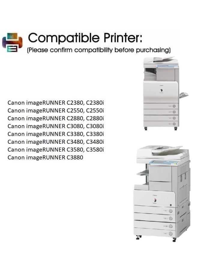 C-EXV 21  Yellow Toner Cartridge Replacement For Canon IR ADV C2380i C2550i C2880i C3080i C3380i C3480i C3580i C3880 (Yellow) - Image 5