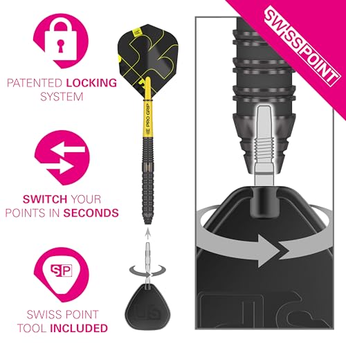 Target Darts Bolide Void 02 22G 90% Tungsten Swiss Point Steel Tip Darts Set - Image 4