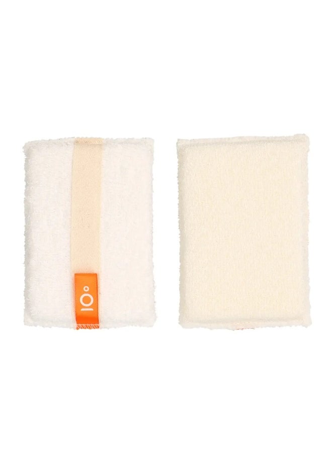 Sustainable Dual Texture Body Exfoliator 2 Pcs Pack