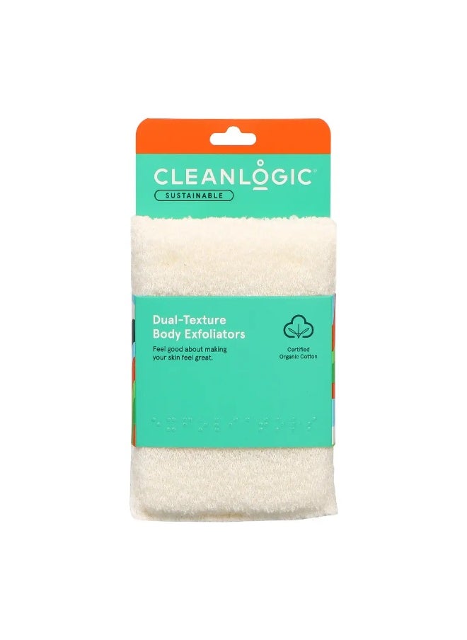 Sustainable Dual Texture Body Exfoliator 2 Pcs Pack