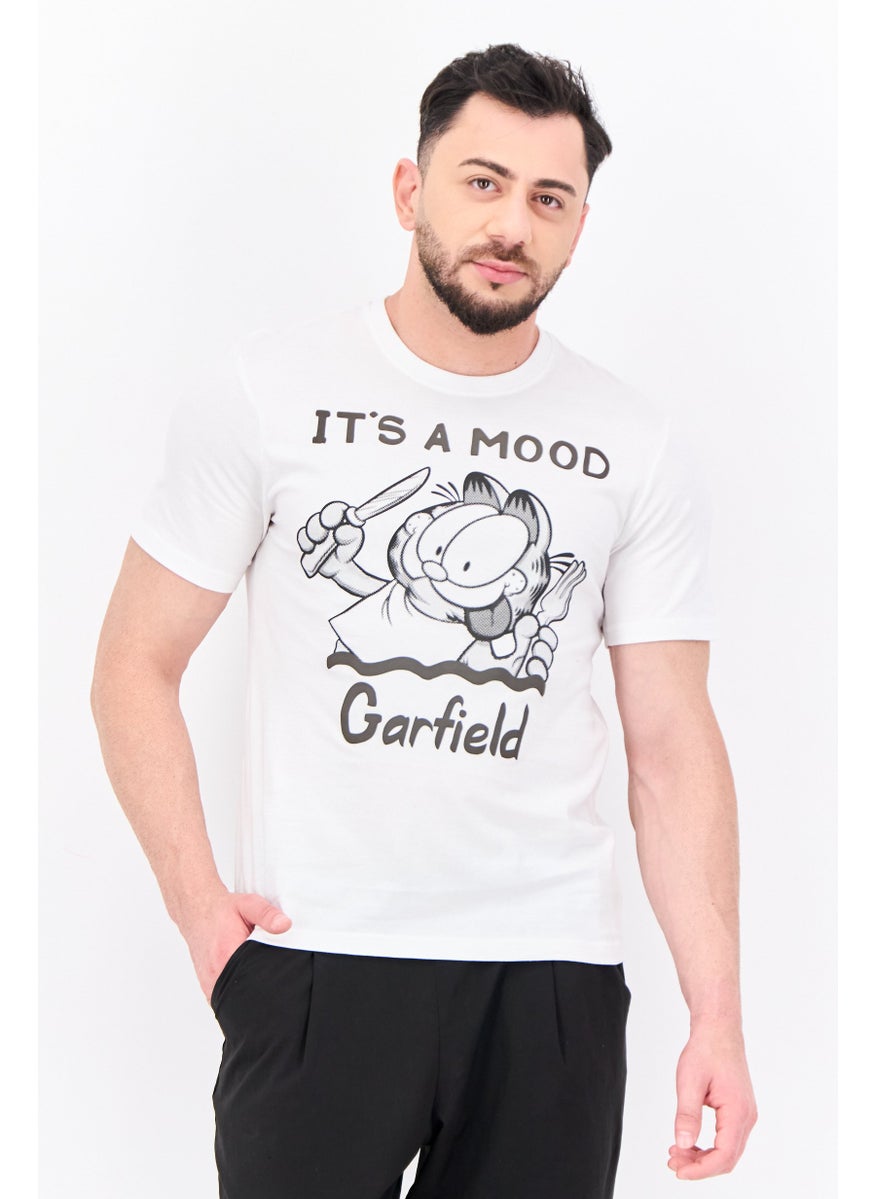 nickelodeon Men Crew Neck Short Sleeve Graphic T Shirt, White  - Image 1