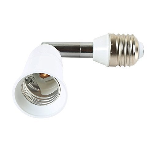 ELECTOP Light Socket Extender 90 Degree Bending E27 to E27 Bulb Base Lamp Holder 180 Degree Adjustable Adapter - Image 2