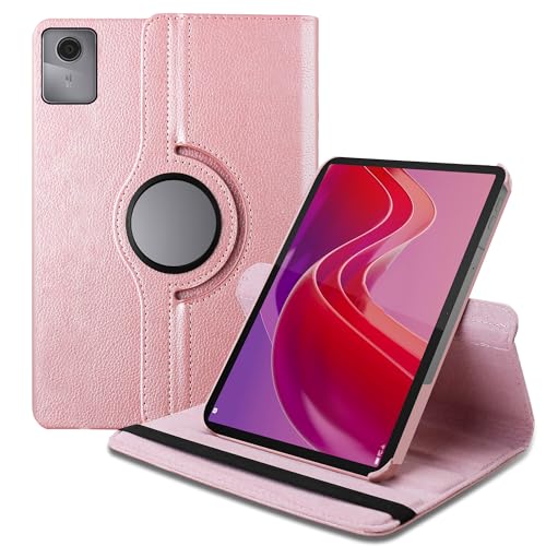 TGK 360 Rotatable Smart Flip Case Cover for Lenovo Tab M11 11 inch TB330FU TB330XU (Rose Gold) - Image 1