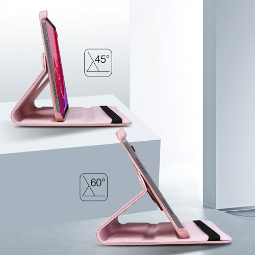 TGK 360 Rotatable Smart Flip Case Cover for Lenovo Tab M11 11 inch TB330FU TB330XU (Rose Gold) - Image 5