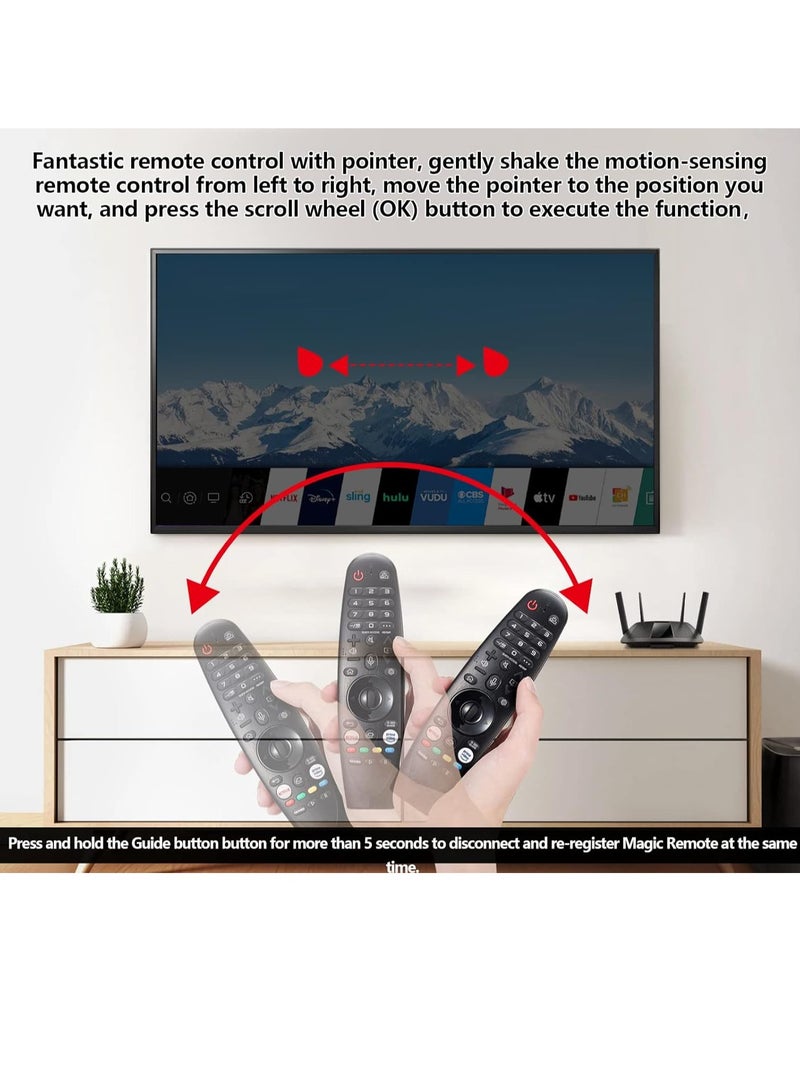 ELTRAZONE Magic Remote Control AKB75855501 MR20GA for LG Smart TV, AN-MR20GA for LG Magic Remote Control with Voice Recognition and Pointer with battery - Image 4