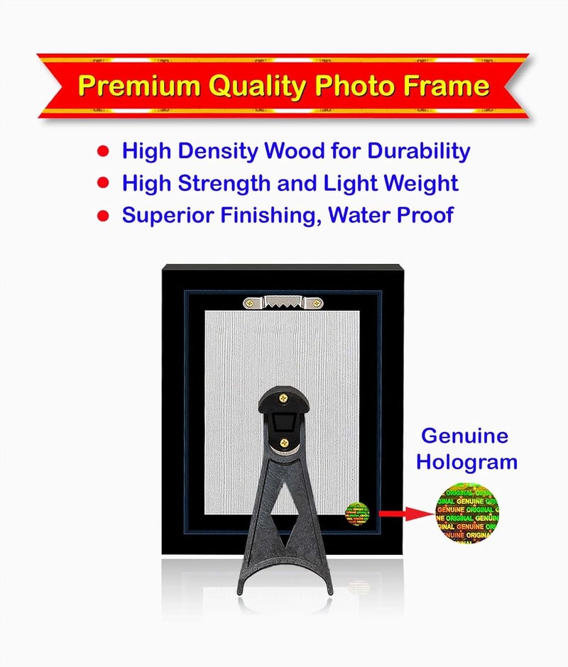 Pavan Photo Laminations Shri Vaishno Devi Mata Matha Ji Mataji Wall Painting Framed Home Decor WoodMatteBrownSmall Size6 x 8 Inch B1905S - Image 3