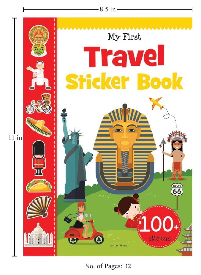 null - My First Travel Sticker Book (Exciting Sticker Books With 1 Plus Colourful Stickers) Paperback by Wonder House Books - Image 1