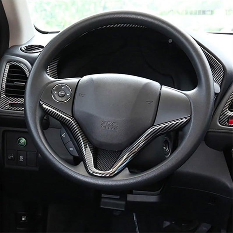 Wivplex Carbon Fiber Steering Wheel Cover Trim for HR-V 2014-2020 - Image 5