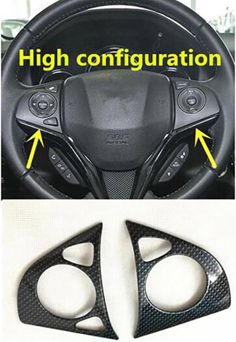 Wivplex Carbon Fiber Steering Wheel Cover Trim for HR-V 2014-2020 - Image 3