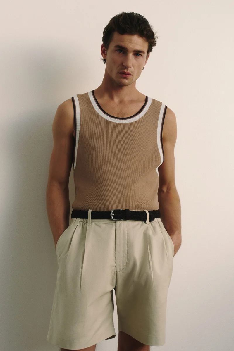 H&M Slim Fit Ribbed vest top