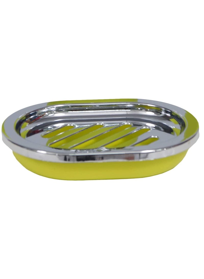 Bathlux - 4-Piece Bathroom Accessory Set - Fashion Plastic Green - Image 1