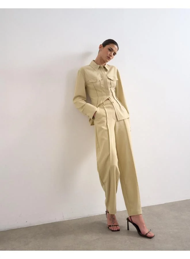 TOPSHOP Casual Wide Leg Trousers