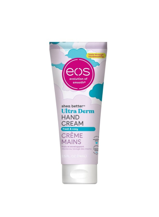eos Shea Better Hand Cream â€“ Fresh & Cozy, Hand Lotion, Hand Lotion for Dry Skin, Hydrating, Shea Butter, Dry Skin Relief, Travel Size, 2.5 oz - Image 1