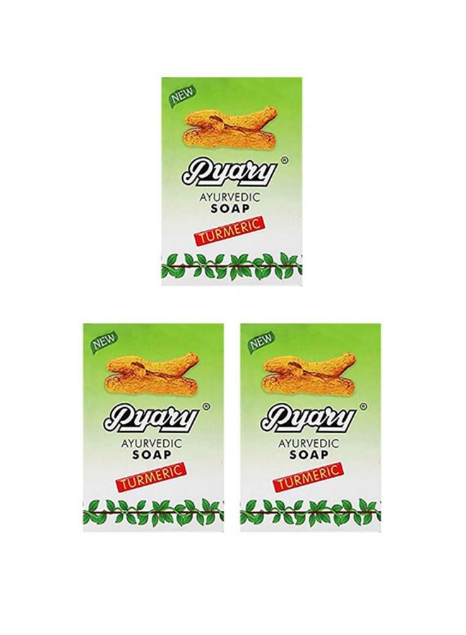 Pyary 3 pieces of Turmeric herbal skin lightening soap