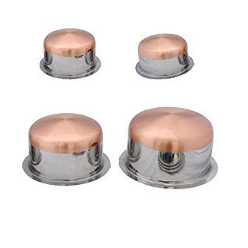 Liolis Stainless Steel & Copper Bottom Tope Set of - 4 Pcs All Capacity- 7000ml - Image 1
