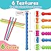 Fasray 6 Pcs Fidget Toys Sensory Sticks for Kids Adults Silicone Textured Fidget Stick for Stress Anxiety Autistic ADHD Easter Basket Stuffer for Kids Classroom Quiet Fidgets for Calm Down Travel Airplane - Image 4