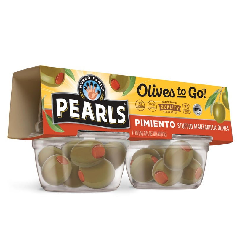 Pearls Olives To Go Stuffed Manzanilla Olives Pack of 24 16 oz Cups