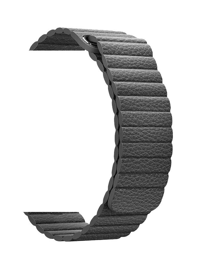 Magnetic Leather Band For Apple Watch 38/40/41mm Black - Image 1