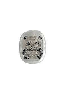Cute Panda Airpods Max Protective Case Head-mounted Bluetooth Earphone Case Flash Drill Decorative Accessories Suitable-Color:Panda Pair-Applicable Model:airpods Max