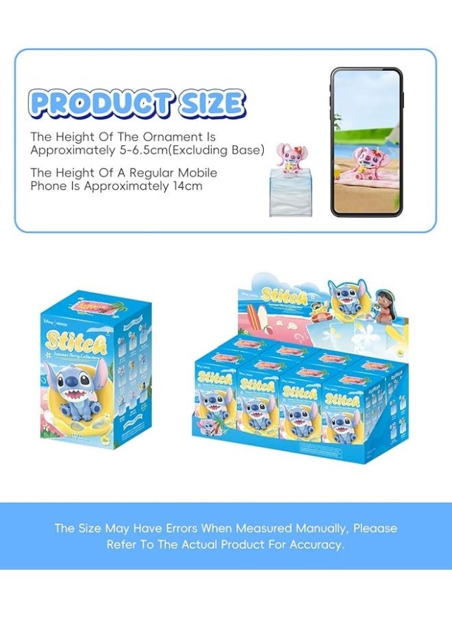 MINISO x Disney Stitch Summer Party Collection Collectible Figure Blind Box, Full Display Set of 8 Sealed Mystery Boxes, Character Collectible for Display and Gifting - Image 4