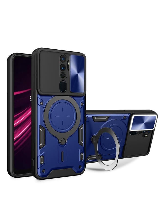 اس-توب جراب لهاتف OPPO A9 2020 / A5 2020 / A11x CD Texture Sliding Camshield حامل مغناطيسي للهاتف - Image 1