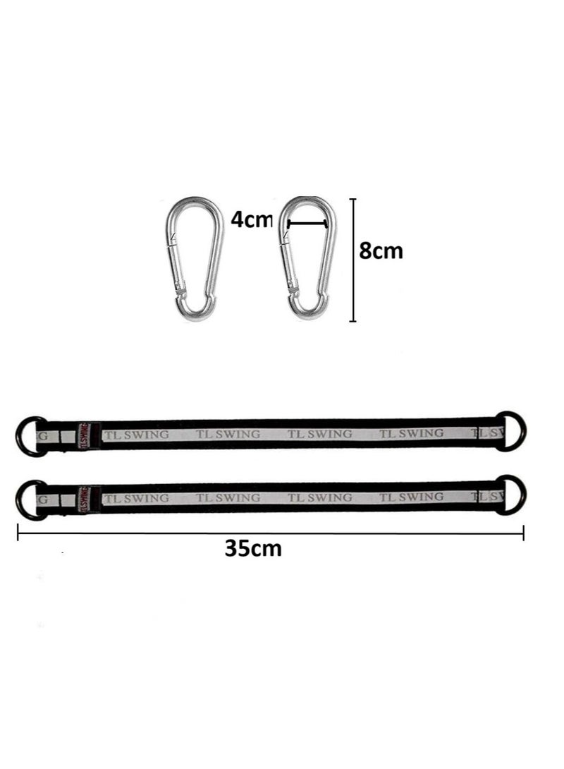 Funz 2PCS Tree Swing Straps Tree Swing Hanging Kit, Hanging Straps Suitable for Swing Seat, Machine Attachment for Gym - Image 2