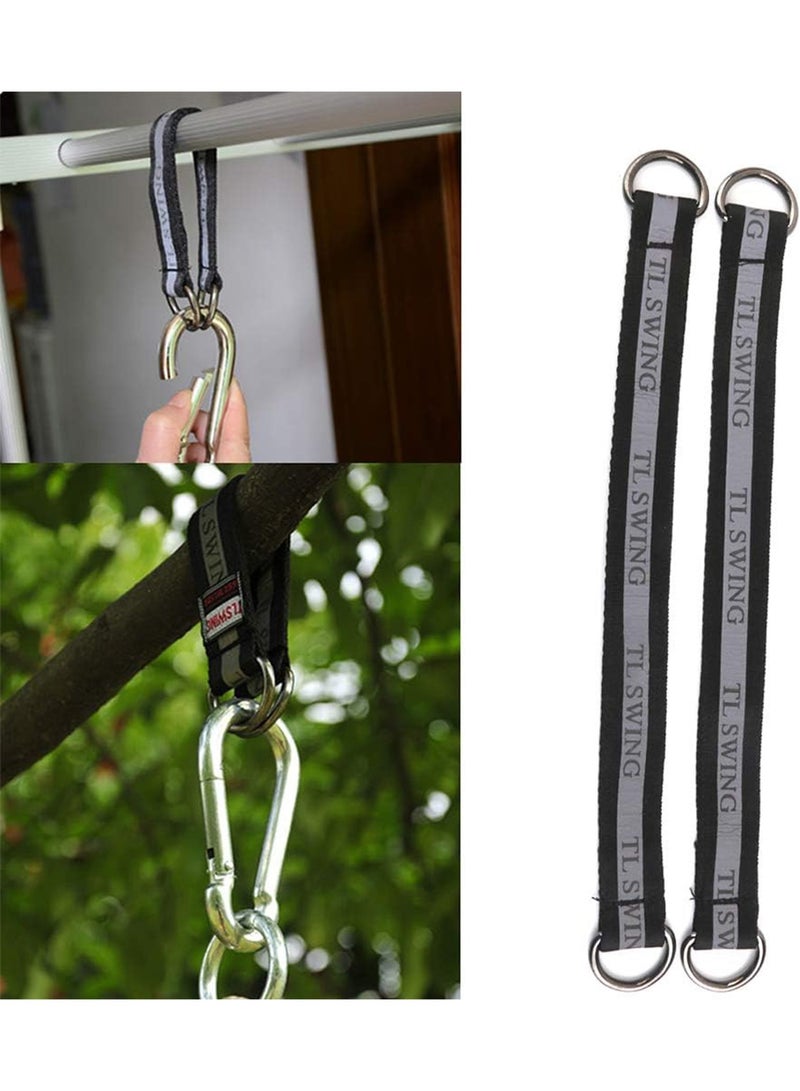 Funz 2PCS Tree Swing Straps Tree Swing Hanging Kit, Hanging Straps Suitable for Swing Seat, Machine Attachment for Gym - Image 5