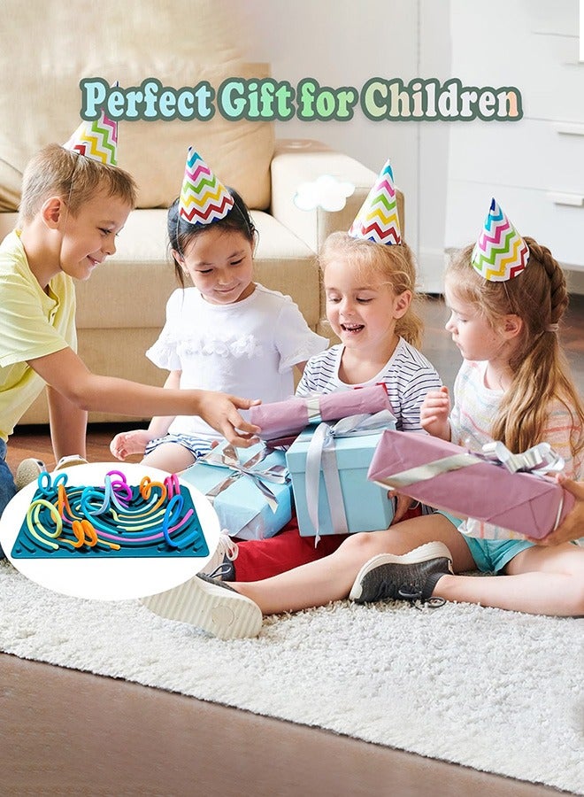 Sensory Fidget Board for Kids & Adults - 20 Textured Strings for Fine Motor Skills, Stress Relief & Focus - Travel Montessori Toy, Calming Gift for Anxiety, ADHD - Image 2