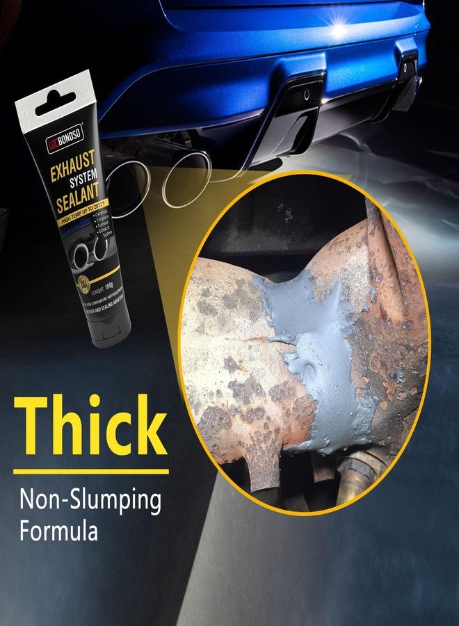 LOCBONDSO High Temp Exhaust Repair Kit, Muffler Repair Kit & Exhaust Sealant, Exhaust Leak Repair for Muffler, Tailpipe, Exhaust System, 5.3 oz. - Image 3