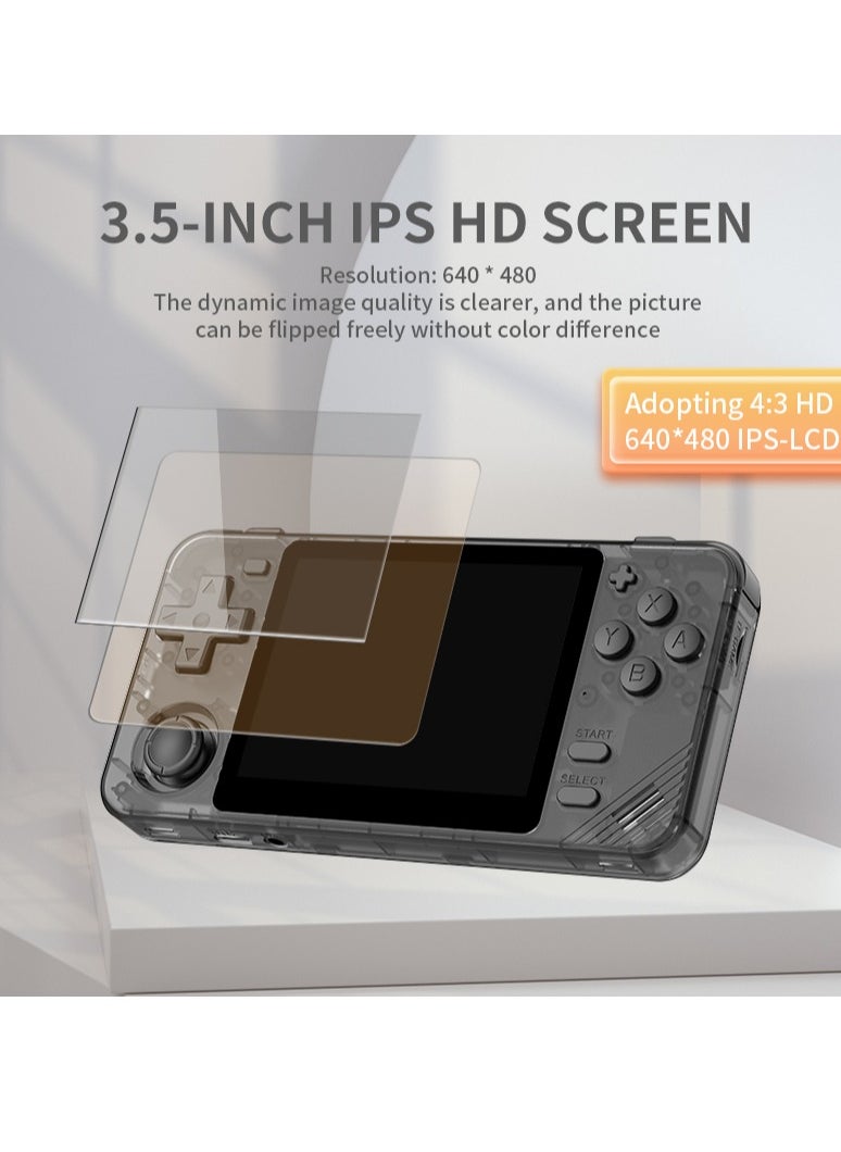 Powkiddy - POWKIDDY RGB10X Handheld Game Console, 3.5-inch IPS OCA full lamination Screen Retro Video Game Console Open Source Linux Game Player, Support WiFi u0026 Bluetooth,10000+ Games Portable PSP (Black, - Image 1