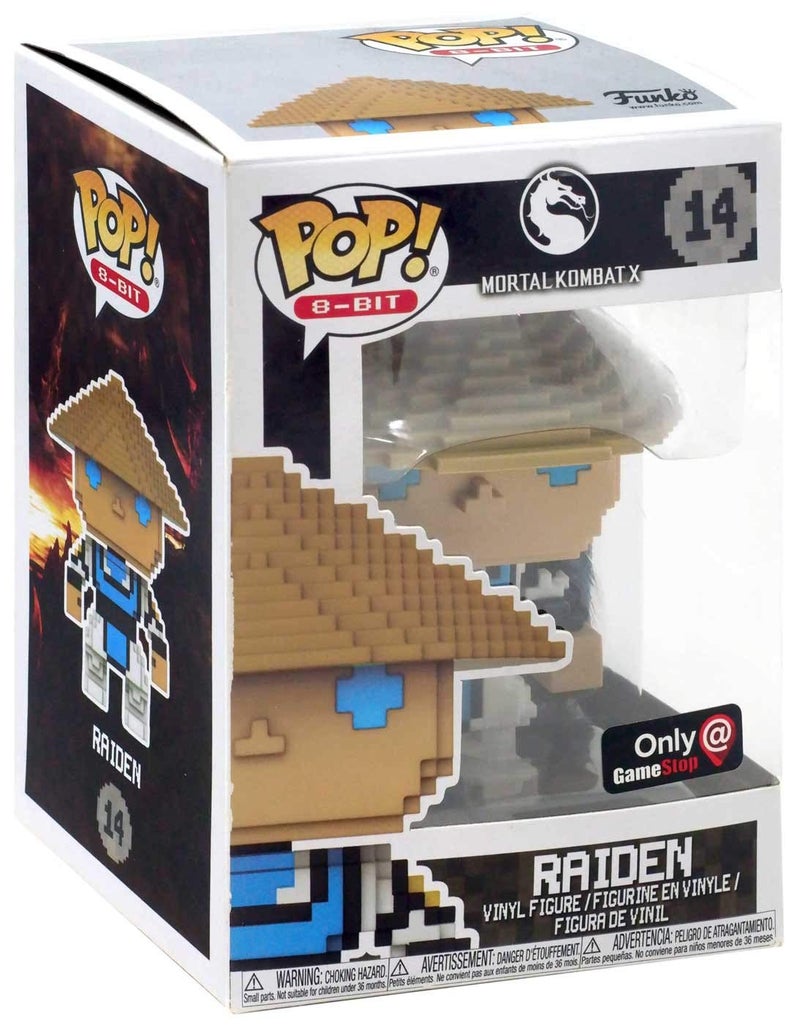 Funko Raiden Mortal Kombat X 8Bit Pop Vinyl Figure 14 GameStop Exclusive