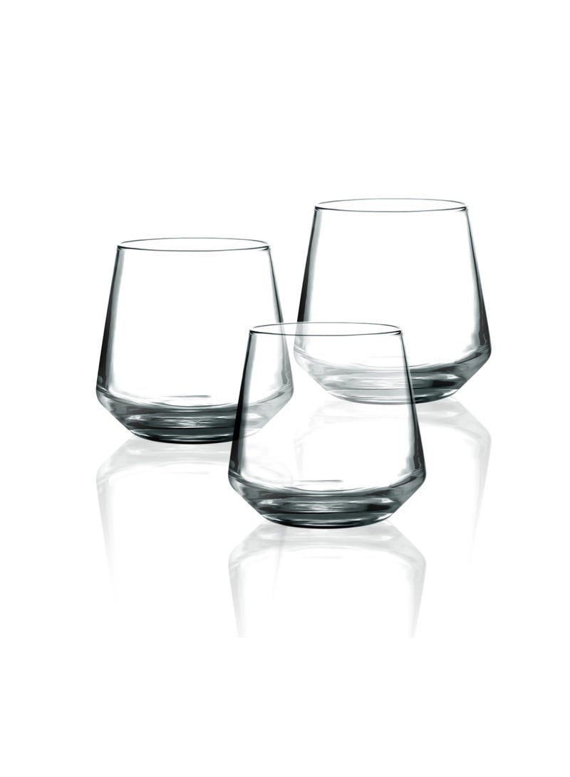 Royalford 290ML Crystal Clear Glass Tumbler Set-RF12590/ Dishwasher Safe, Lead-Free, Crystal Clear Construction/ Multi-Purpose, Perfect For Hot and Cold Beverages like Tea, Coffee, Water, Juices - Image 2